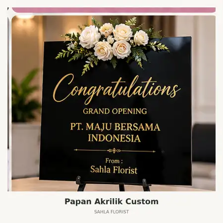 Papan Bunga Akrilik Babarsari